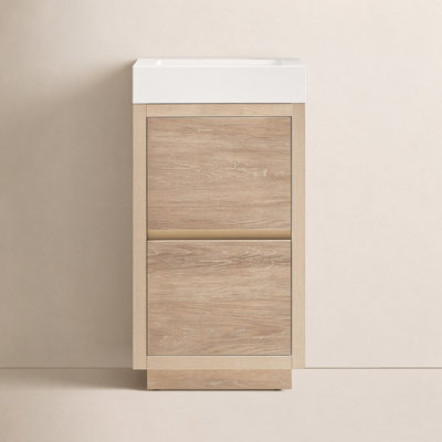 Beira 17.7'' Single Bathroom Vanity with Composite Top