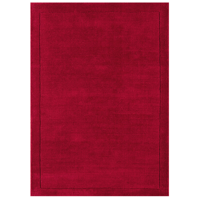 Durbin Solid Colour Wool Hand Woven Area Rug, Rectangle 80 x 150cm