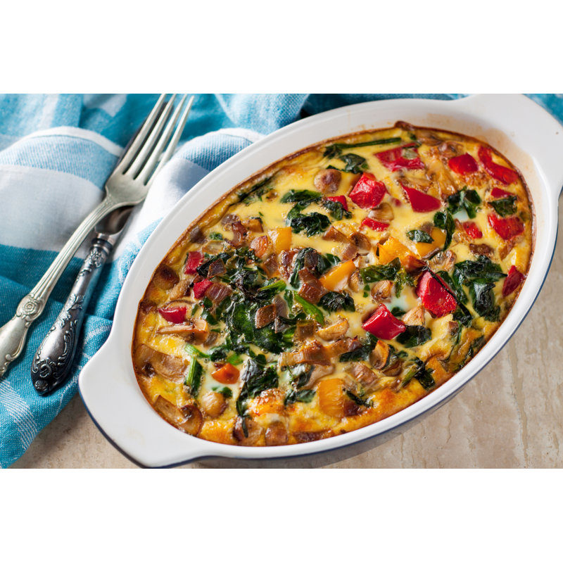 Casserole With Vegetables - Wrapped Canvas Print, 61cm H x 91cm W x 3.8cm D