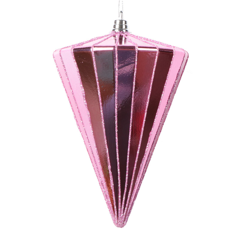 Fhionn 6'' Solid Holiday Shaped Ornament, Pink