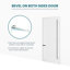 28 in. x 84 in.Right-Handed Solid Core White Primed Composite Single Prehung Interior Door Polished Nickel Hinges-122017487-122017484