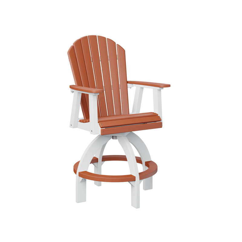Chaise de bar berçante Berlin, 26.5", Orange mangue