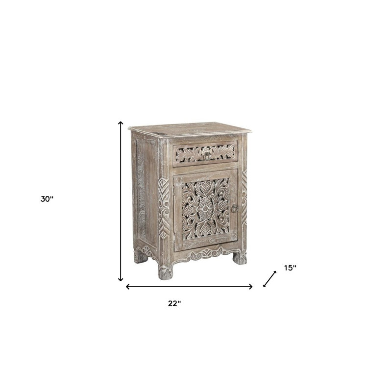 Table de chevet 30 tiroirs 30 po