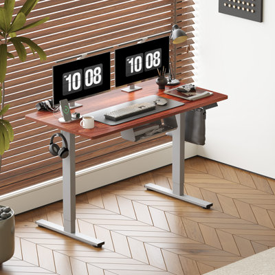 Adjustable Standing Desk, Whole-Piece Desktop