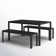 Joel 6 - Person Metal Patio Dining Set with Rectangular Table
