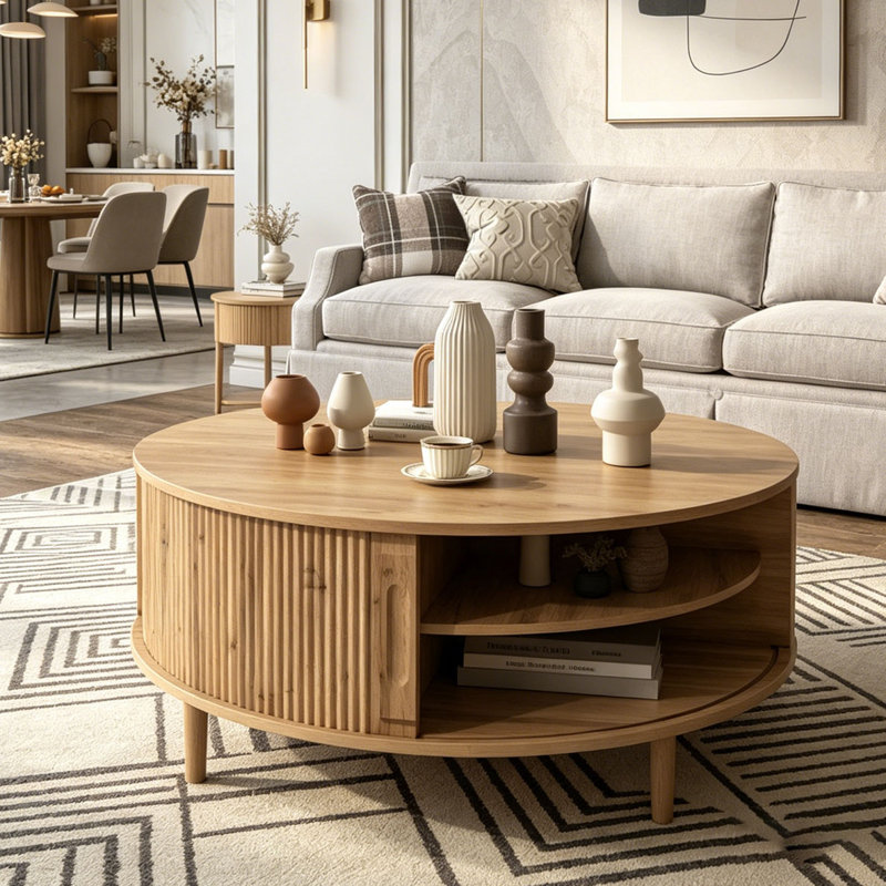 Table basse Minimalist, Acacia Wood