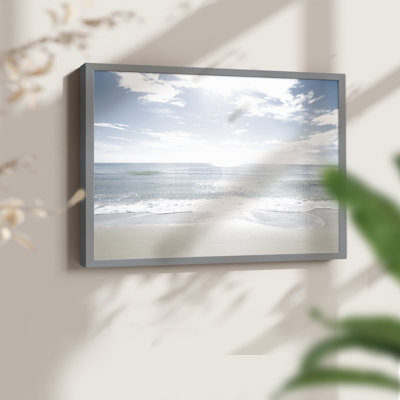 Sandy Beach -Framed Print - Restickable