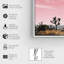 «Nature and Landscape Joshua Tree Pink II Desert Landscape», reproduction d'art sur toile-376999417-376999418
