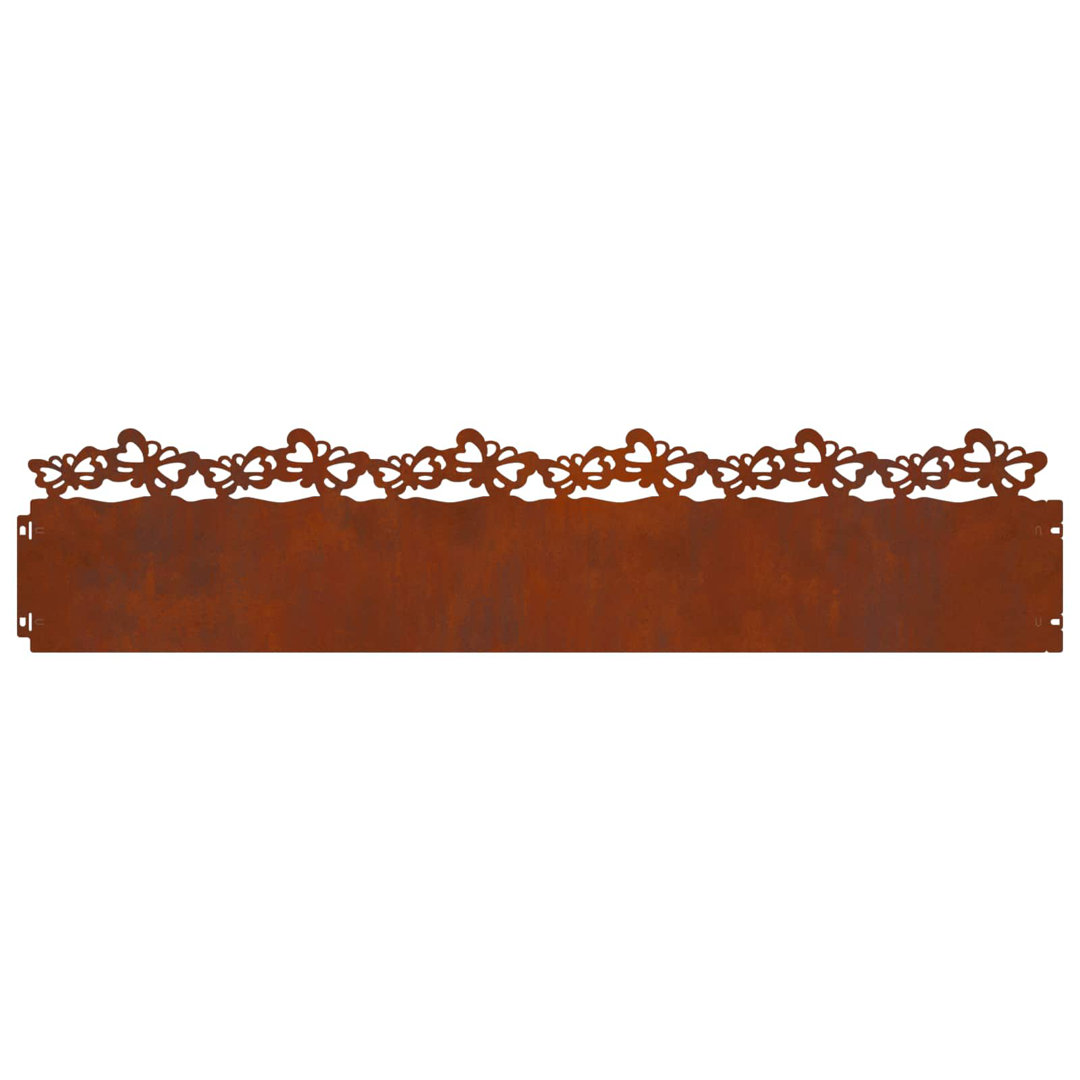 22cm H x 103cm W Weathering Steel Hardware