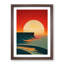 Deco Ocean Sunset No.2 - Framed Print-1529830791-1529830789