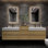 Meuble-lavabo mural double 67 po Albizu