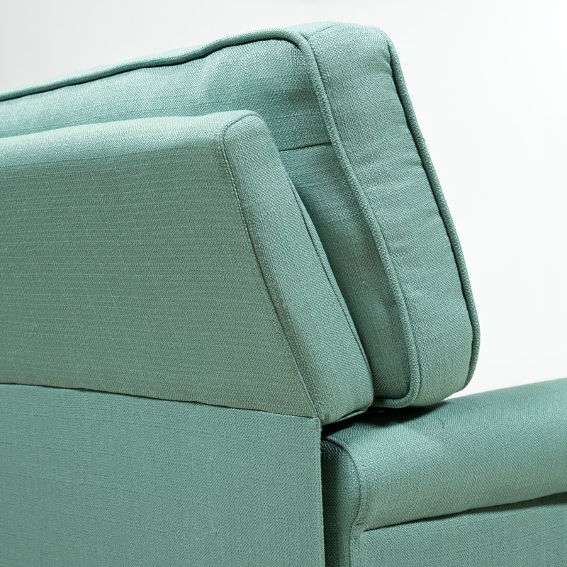 Apollonio Upholstered Armchair, Blue Polyester