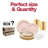Pink with Gold Blossom Rim Disposable Plastic Tableware Set - 120 Settings