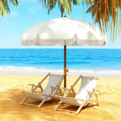 Parasol portable d'extérieur, parasol de plage, évent, volants, sac de transport, pour l'extérieur