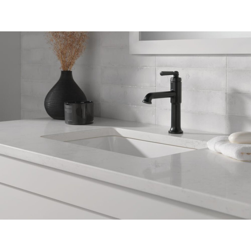 Robinet pour salle de bain Saylor, Noir mat