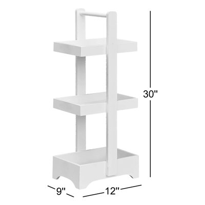 Ahkeem Solid Wood Bathroom Shelves