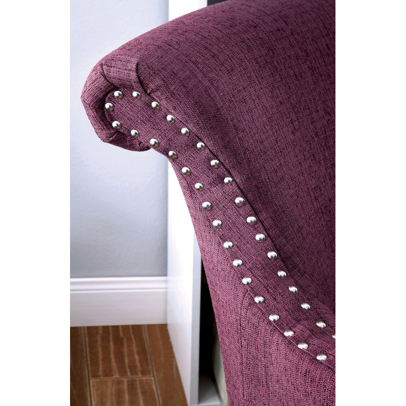 Marlow Upholstered Armchair, Purple