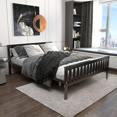 Adarion Solid Wood Slat Bed