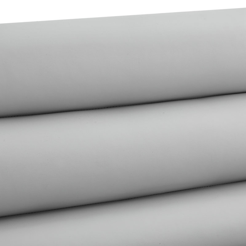 Canapé Khole, Chrome, Similicuir gris