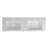 59" Solid Surface Basin, Contemporary, Matte White, Pedestal Damage - , Long Lasting, Spot