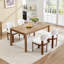 Chaises de salle à manger en bois, chaises de cuisine rembourrées en tissu