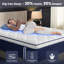 Matelas hybride moyen avec plateau européen, soulagement de pression et isolement de mouvement, certifié Certipur-US et OEKO-TEX-1268030803-1268030801