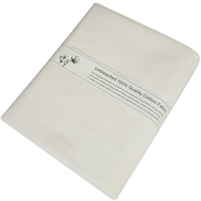 Tissu en mousseline 100% coton non blanchi - 60 pouces x 20 verges Tissu de mousseline naturel non blanchi pour la couture, le drapage, la courtepointe et l'artisanat