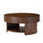 Jadida Haroldo Modern 31.25"W Solid Wood Coffee Table with Lower Storage Shelf and Fluted Design-1656229067