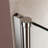 Pivot Swing Single Glass Panel Shower Door 34 In.W X 72 In.H-111837176