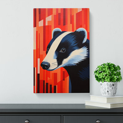 Badger Constructivism No.3 - Wrapped Canvas