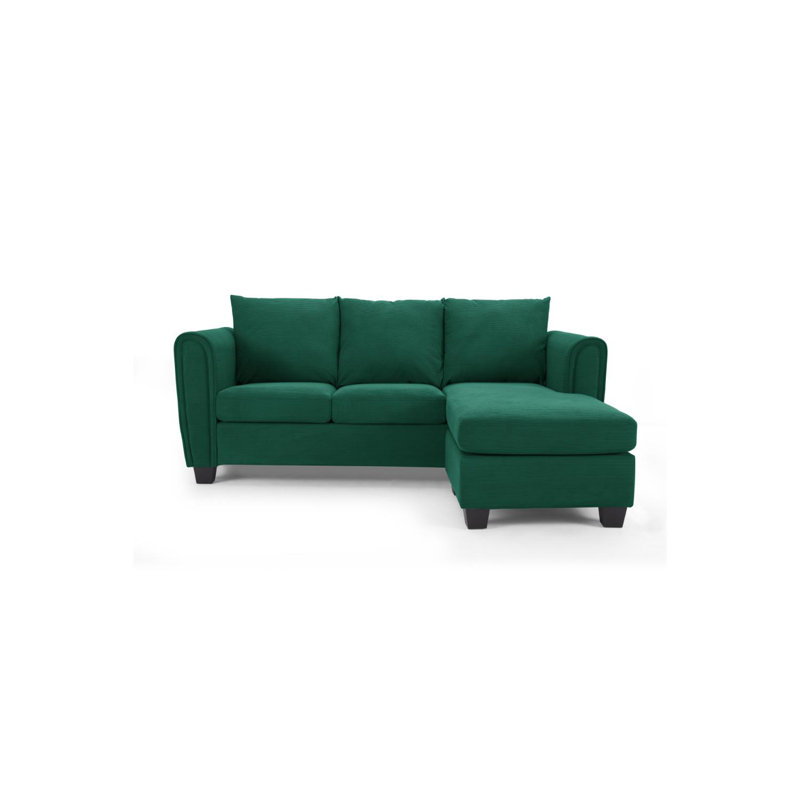 Argenziano 3 Seater Sofa & Chaise, Green