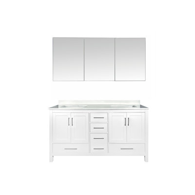Ensemble de meuble-lavabo double 63 po avec miroir UGashik