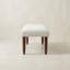 Banc rembourré crème fait à la main