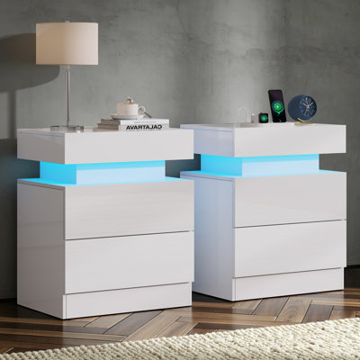 40cm W Bedside Table