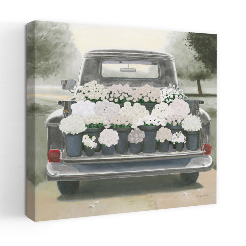 Art rétro rétro blanc magnifique campagne gris, H 18 po x l 18 po