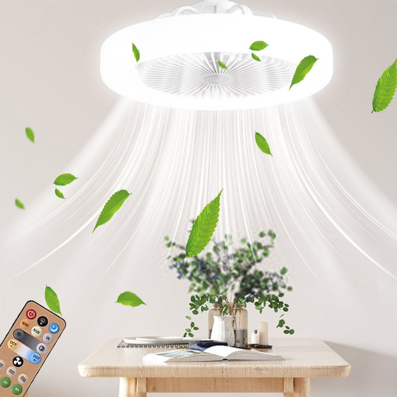 Ventilateur de plafond à lumière basse avec ventilateur Kondieu