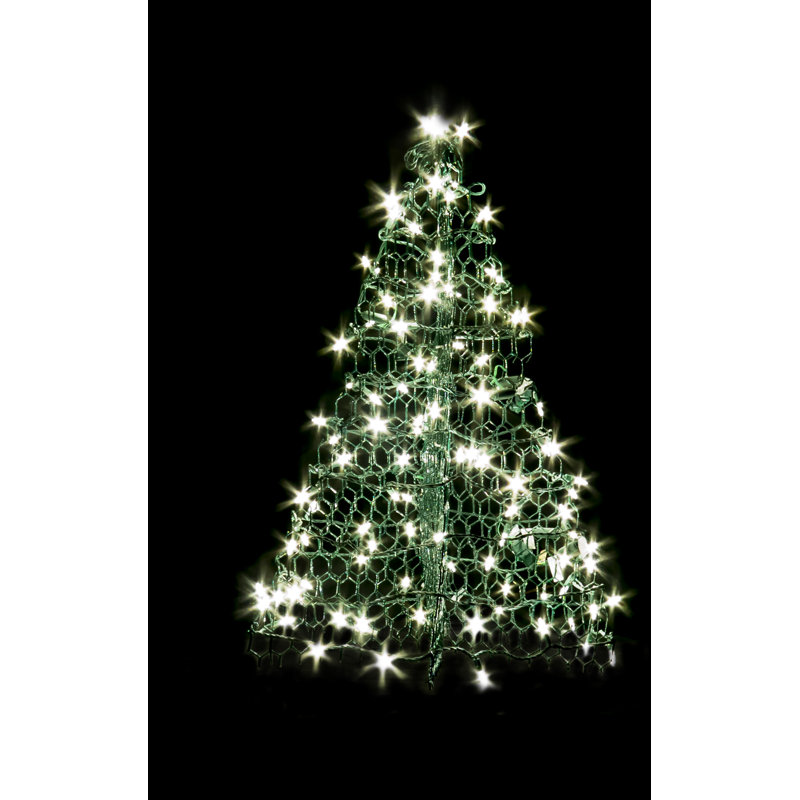 ® arbre de noël en pot de noël avec 160 mini lumières del, Vert
