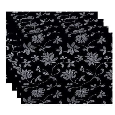 Aspacio Polyester Floral Rectangle Placemat