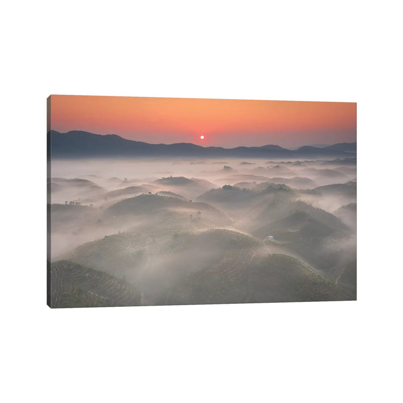 Sunrise In Highland by Trung Pham - Wrapped Canvas Gallery-Wrapped Canvas Giclée