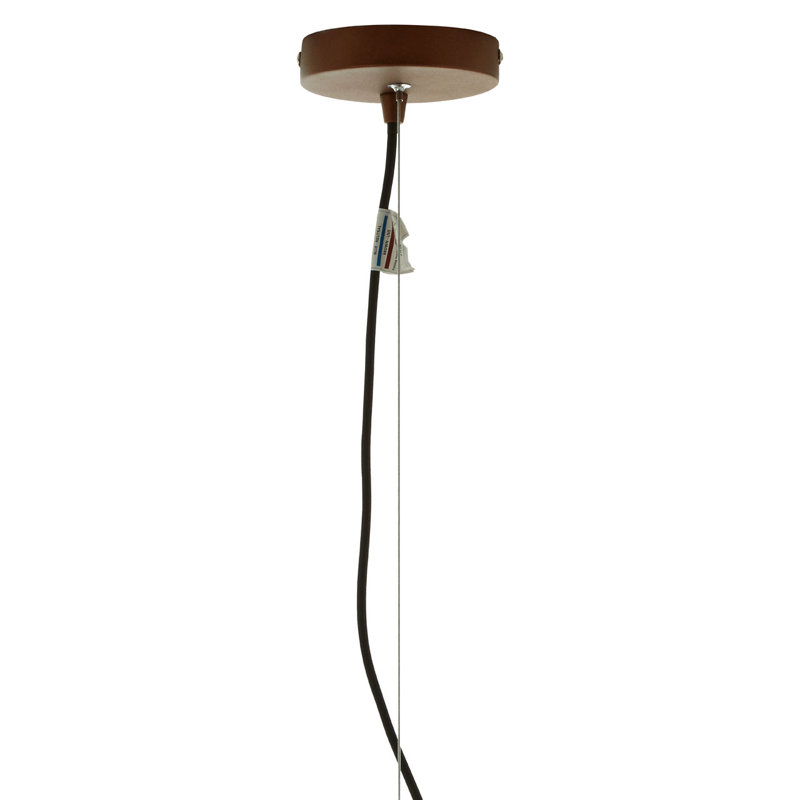 Cosima 4 - Light Black/Gold Geometric Pendant, Coffee/Gold
