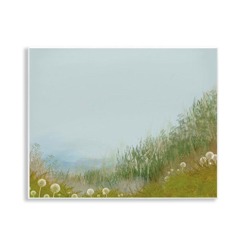 Plaque murale Misty Meadow Hill, design par Renel Peters