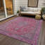 Tapis rose intérieur / extérieur lavable à la machine Claudian ACN1651-104366048
