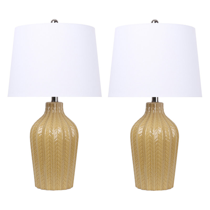 Hymel 23.5'' Table Lamp Set, Yellow