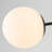 Black Frame Opal Glass Globe Blossom Flush Mount Ceiling Light-1339305991-1339305988