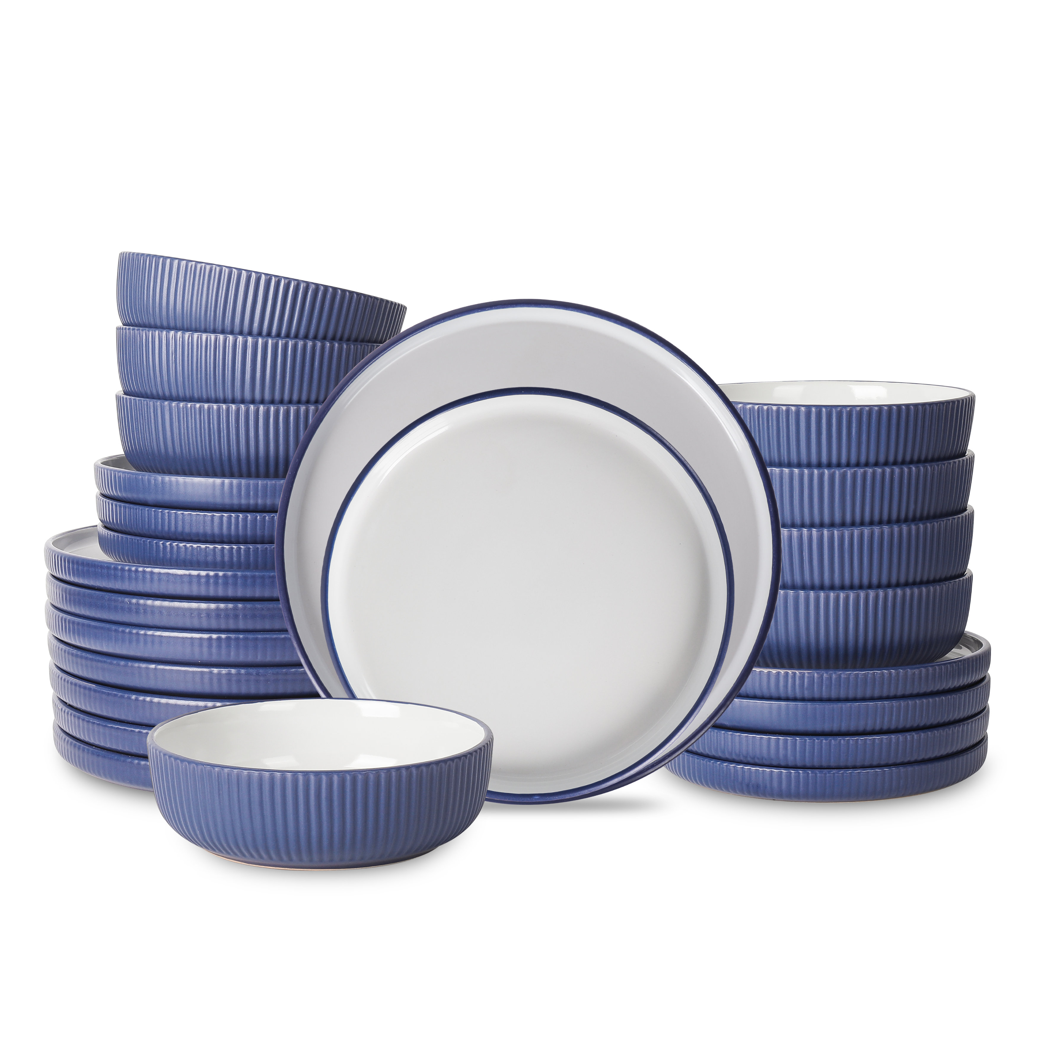 Christian Siriano Laro Stoneware Dinnerware Set - Service for 8 & Reviews | Wayfair