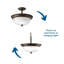 Plafonnier semi-encastré 2 lumières 13,25 po Constantia-2069855274-2097024744-2097024746