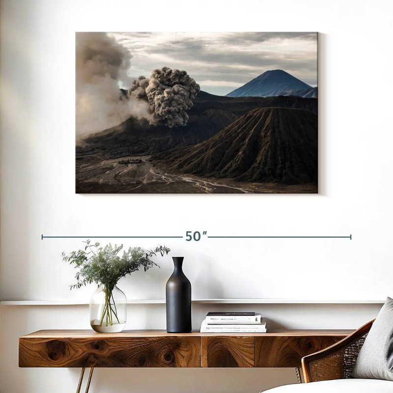 Alvord Volcanic Eruption, 26" H x 39" W