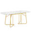 Aeris 140 cm Extendable Oval Dining Table with Steel Base