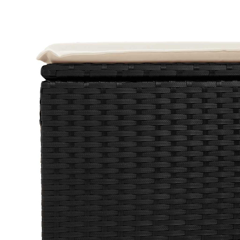 Ensemble de canapé de jardin Vidaxl noir, blanc crème