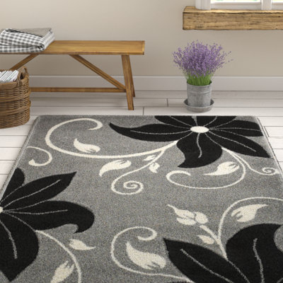 Verona Mellor Grey/Black Rug